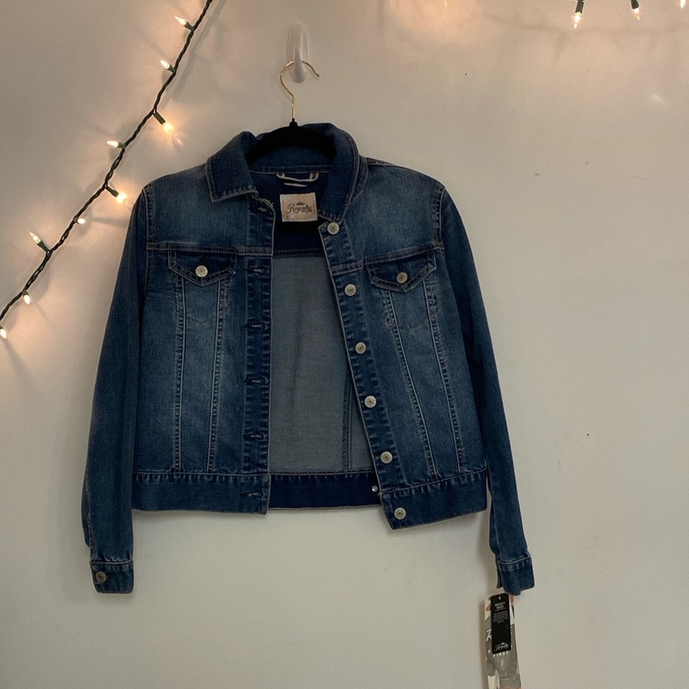 Royalty Denim Jacket with Button Details
